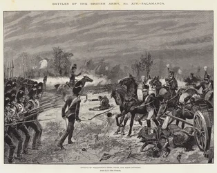 イギリス軍の戦闘、サラマンカ、ウェリントンの第3、第5、第6師団の前進